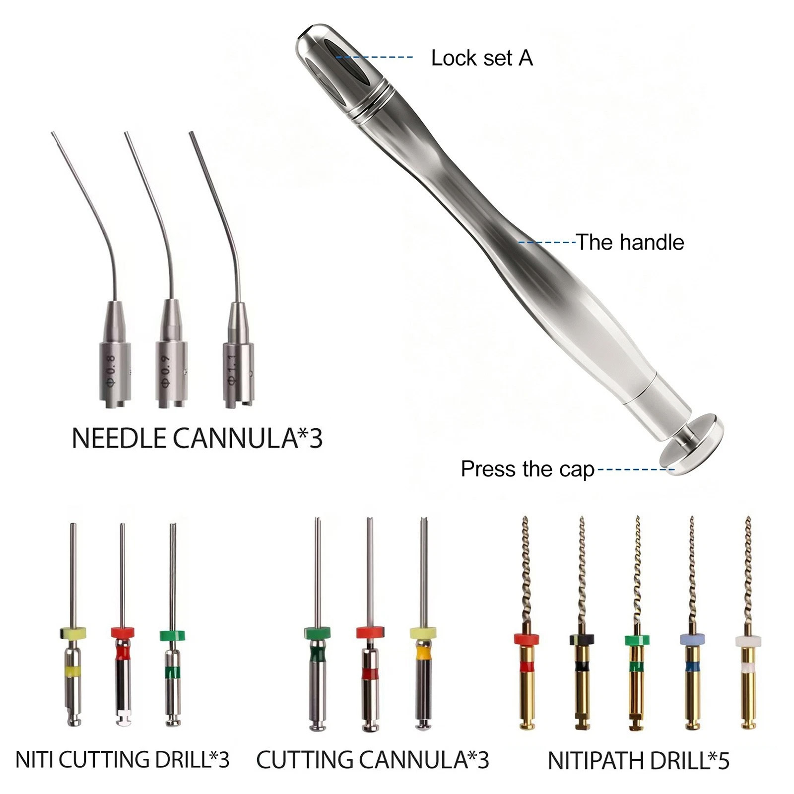 Dental Endodontic Broken File Removal Kit for Root Canal Procedures